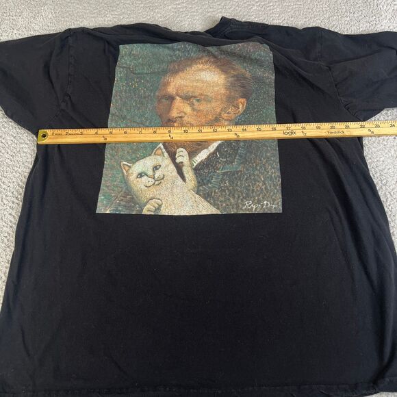 RipNDip T Shirt Mens Large Black Graphic Portrait Cat Print Streetwear Skate - Picture 8 of 9